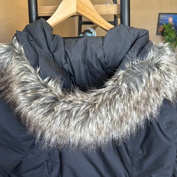 EUC The North Face Black Ski Jacket with Hood and Water-Resistant Shell XL - Picture 3 of 15